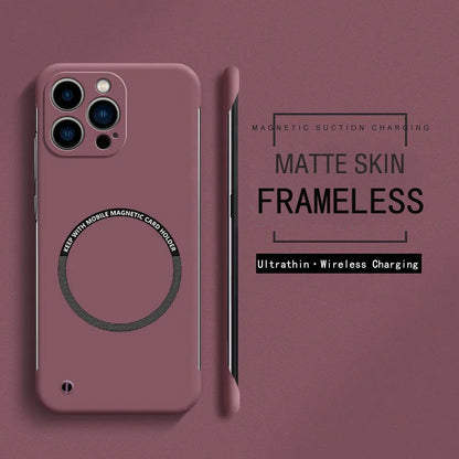 Magnetic For Magsafe Slim Case For iPhone 16 15 Pro Plus 15Pro 16Pro Max Wireless Charging Hard PC Matte Back Cover