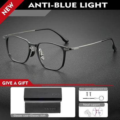 Ultra-light Aluminum Titanium Business Fashion Eyeglasses  Anti-Blue Light Reading Glasses Men Myopia Prescription 20241