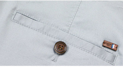 Bamboo Fiber Fabric Men's Casual Pants Summer New Ultra-thin Elastic Soft Straight Business Trousers Classic Black Khaki Gray