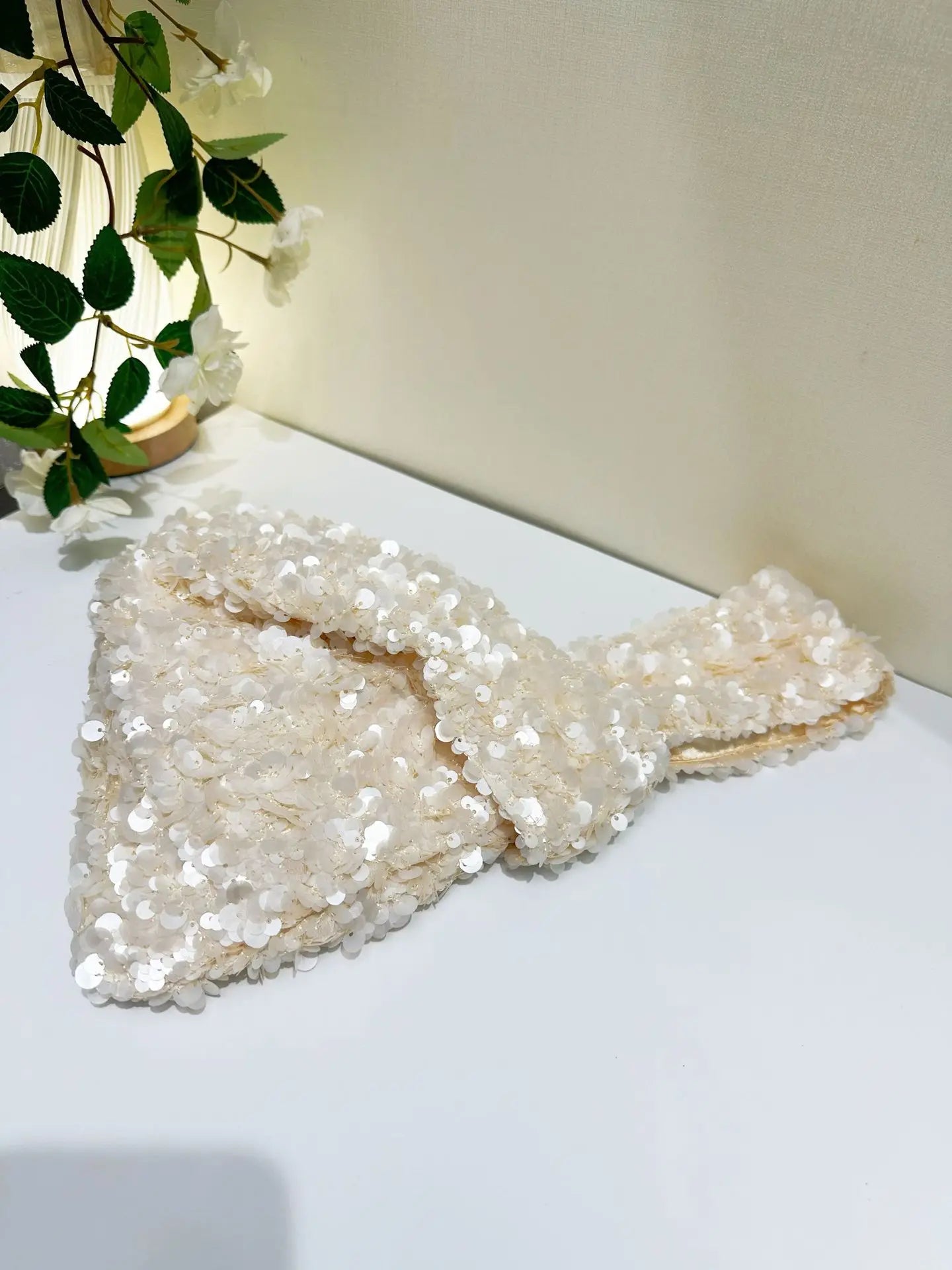 Elegant White Sequin Clutch Evening Bag for Women Mini Hobo Handbag Bridal Party Prom Dress Accessory Female Wedding Purse
