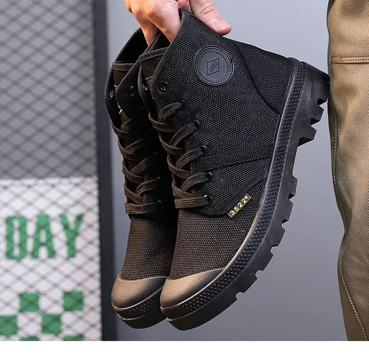 Canvas Ankle Retro Male Shoes Short Barrel Booties High Quality Men's Boots Designer Fashion Cheap Comfortable New Non Slip Y2k