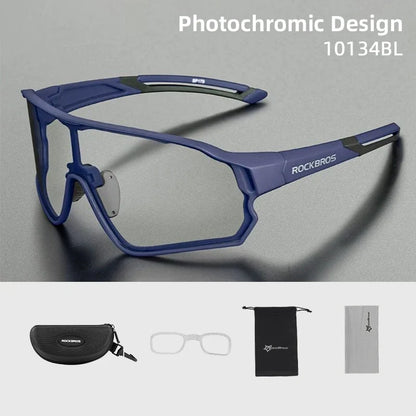 Photochromic Cycling Glasses UV400 Sunglasses Outdoor Sport Bicycle Eyewear MTB Racing Lightweight Flexible Goggles