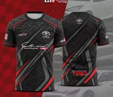 Toyota GR Gazoo Racing 3D Print Summer Short Sleeve Round Neck T-Shirt, Comfortable, Breathable, and Quick-Drying