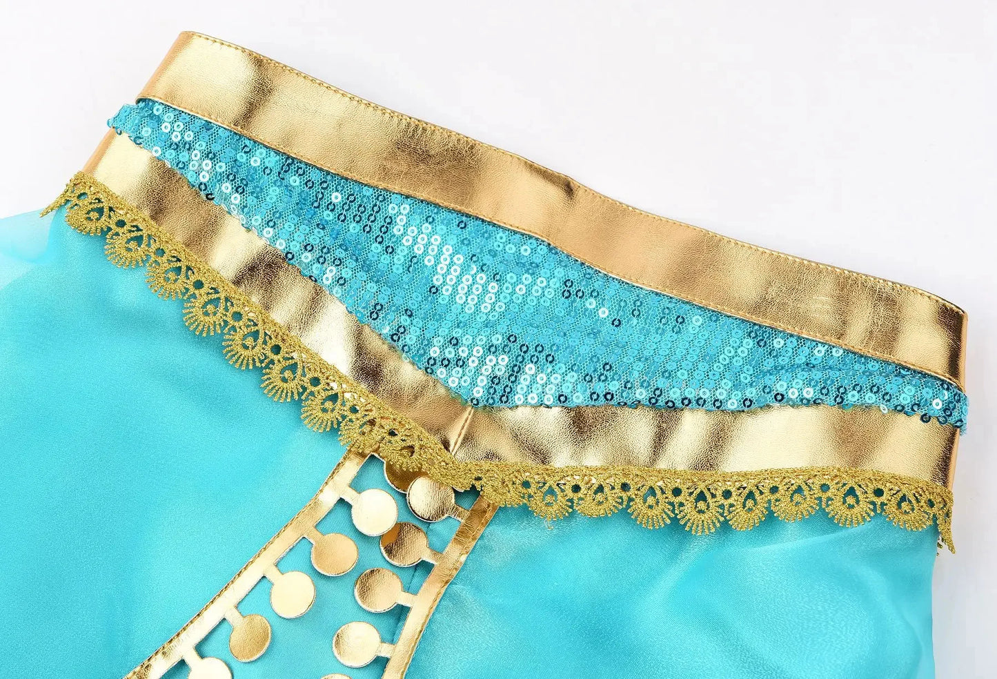Jasmine Princess Dress for Girls Cosplay Aladdin Magic Lamp Costume Kids Halloween Birthday Carnival Party Vestidos