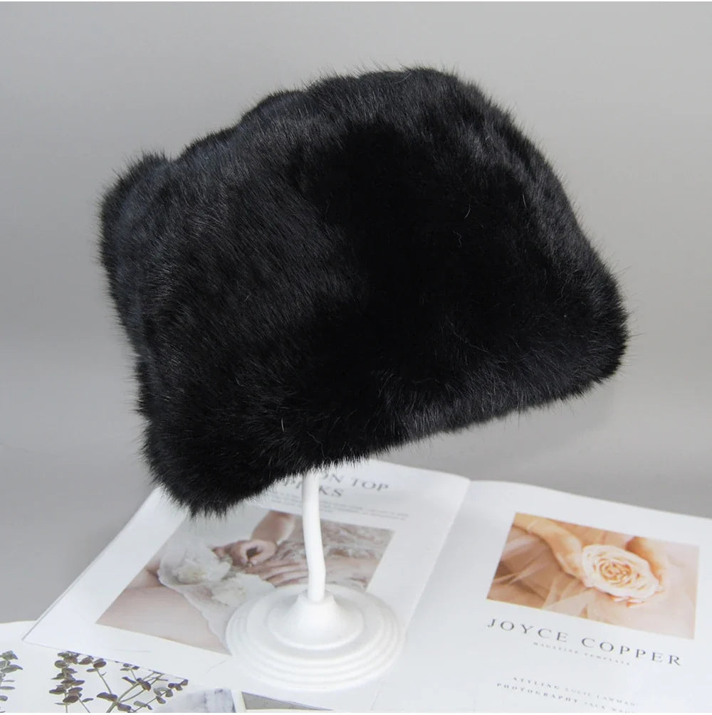 2026  Unisex Winter Russian Outdoor 100% Genuine Rabbit Fur Caps Warm Real Rabbit Fur Bomber Hat Natural Quality Rabbit Fur Hats