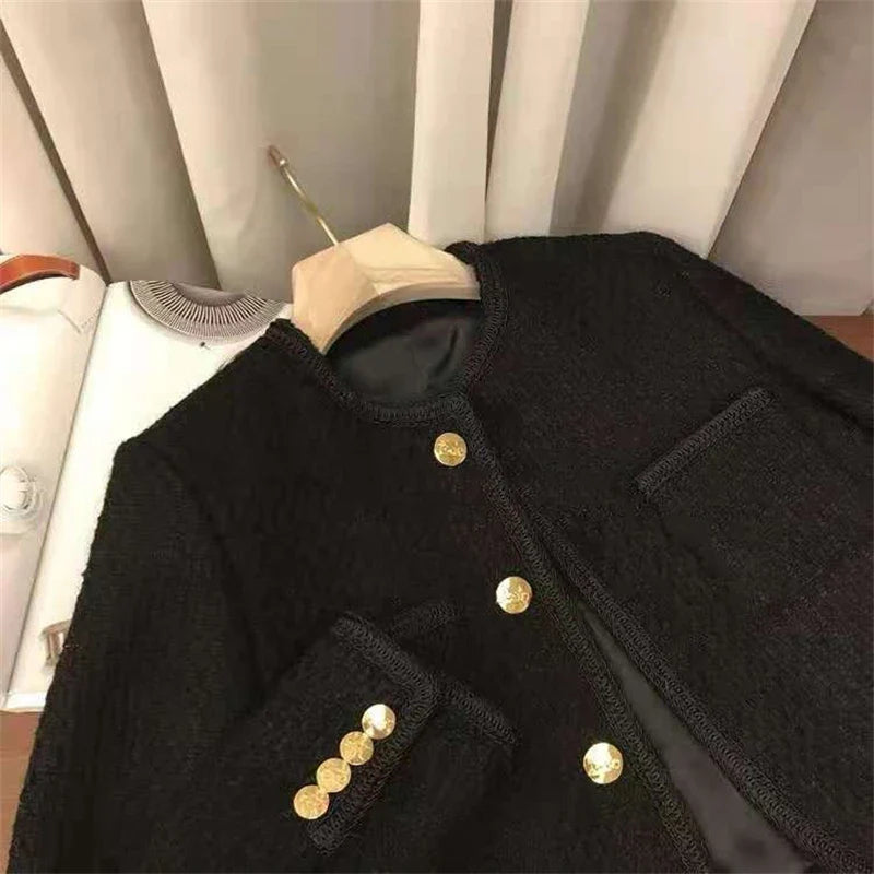 Women's Suit Coat 2025 Spring Autumn Temperament Versatile Ladies Woolen Blazer Jacket Casual Loose Lady Blazer Outerwear