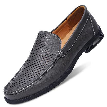 Male Comfy Walking Shoe Genuine Leather Slip on Mens Loafers New Trend Casual Shoes Men Designer Moccasins Hot Sale Drive Shoes