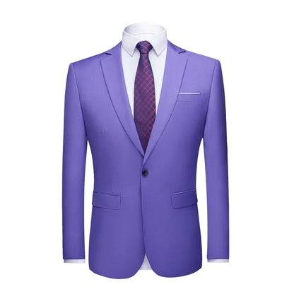 2026 Men's Green Suit Jacket, Single Button V-Neck Coats, Suitable for Wedding/Party/Business/Work/Interview Asian Size Blazer