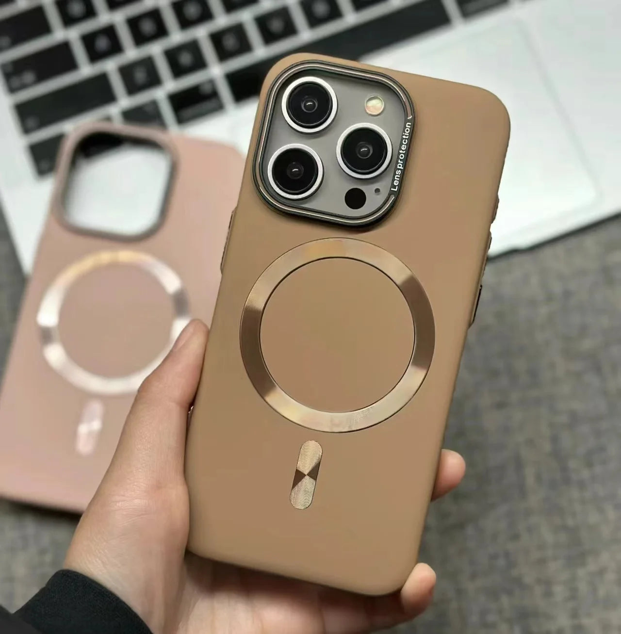 Luxury Solid Color Matte Magnetic Wireless Charge Case For Magsafe For iPhone 15 14 13 12 16 17 Pro Max Ultra Thin Hard PC Cover