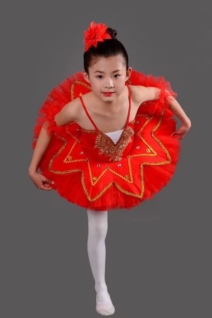 Summer Ballet Dresses Kids Outfit Dance Costumes Girls Clothes Vestidos Ballerine Girl Dress Tutu Ballet Leotards Children's Day