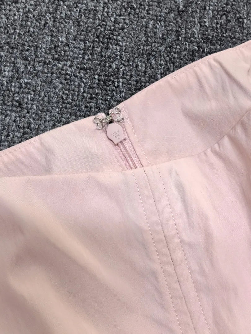 Maxdutti Design Sense Split Flower Bud Skirt French Elegance Minimalism High Waist Women's Skirt Woman Clothing Faldas Skirts