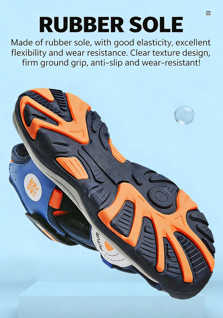 Children's Sandals Boys Girls Breathable Summer Sport for Outdoor Beach Shoes Anti-collision Comfortable Walking Sandalies