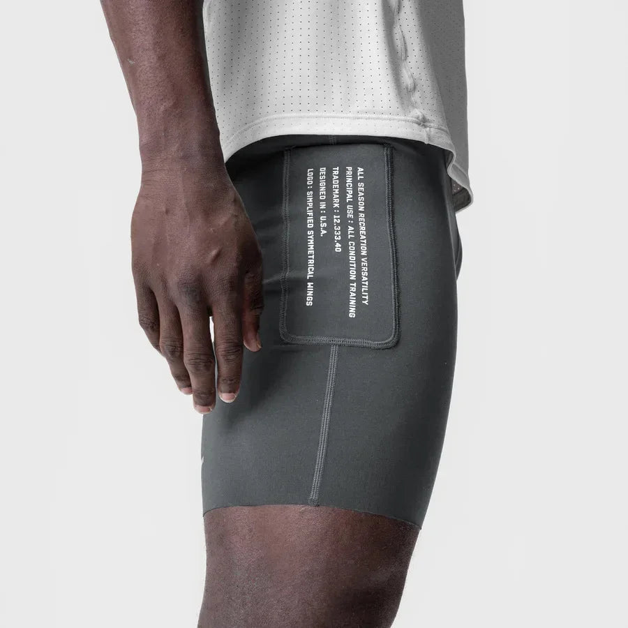 Men's Workout Shorts Quick Dry Skinny Running Shorts Gym Fitness Jogger Stretch Slim Fit Bodybuilding Short Pants Activewear