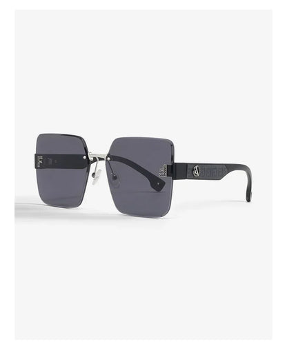 2025 New Fashion Gradient Sunglasses Women Square POLARIZED Ladies Sun Glasses Girls Rimless Vintage Luxury UV400 Gafas De Sol