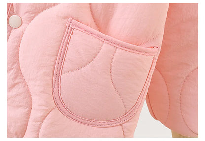 Autumn Winter Baby Kids Jackets+Pants Sets Thicken Boys Girls Coat Trousers Warm Windproof Clothes Suit For Children Home Wear