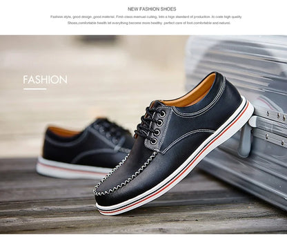 Men's casual business shoes flat shoes men's shoes handmade casual shoes British business people dress casual shoes plus size 47