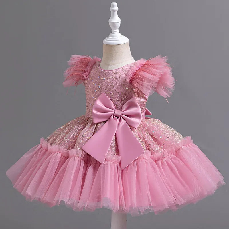 Fashion Girls Dresses for Party and Wedding Sleeveless Kids Birthday Party Princess Dresses Summer Girl Evening Gown 1-9 Years