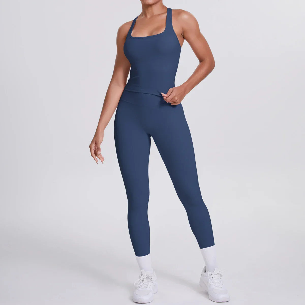 Yoga Top Set Fitness Gym Suit Training Sleeveless Sport Gym Tops Crossover Back Sports Underwear Tummy Control Slimming