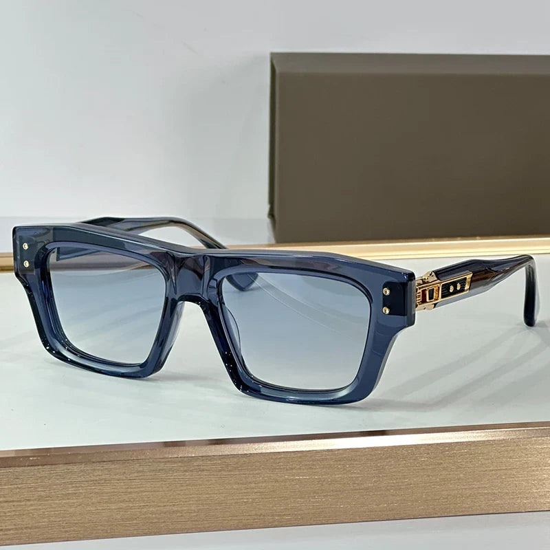 New 458 High Quality Square Gradient Sunglasses Frame Men and Women Delicate Handmade Senior Luxury Classical Eyeglasses