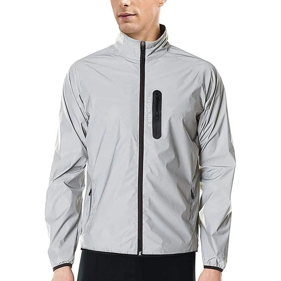 Full Reflective Cycling Jacket Winter Autumn Bicycle Windbreaker Bike Soft Windproof Waterproof Running Jacket Men's Coat
