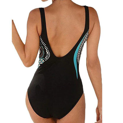 2024 Vintage One Piece Swimsuit Women Swimwear Tummy Control Monokini Sexy Bodysuit Print BathingSuit Female Beachwear Plus Size