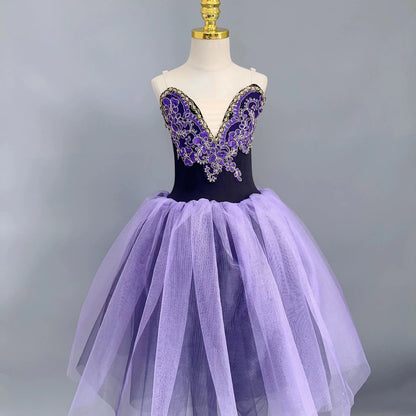 Kids Sequin Ballet Dress Performance Clothes Silver Girls Modern Dance Skirts Children Ballet Tutu Party Princess Dress Costumes