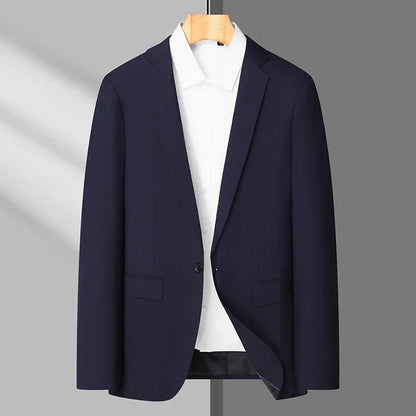 Blazer Masculino Men's Fashion Business Trend British Style Gentleman Slim Professional Formal Dress Wedding Men's Summer Suit