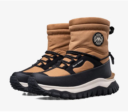 Men's Winter Boots 2026 New Snow Boots Thickened Warm Boots Waterproof Non-Slip Winter Shoes Thick Sole Cold-Proof Shoes