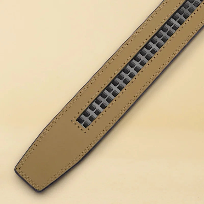 Brand Leather Belts for Men 115cm-145cm Automatic belt with ratchet strap Top quality belts, luxury belts for men