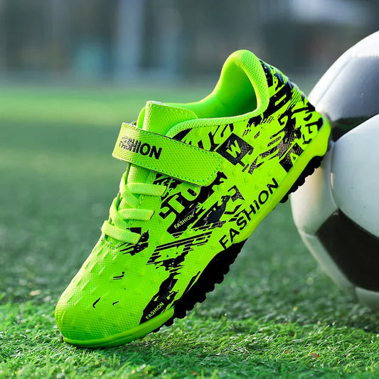 New Kids Professional Soccer Shoes Match Grass Ultralight Cleats Men Non-Slip Turf Football Boots Training Shoes Drop Shipping