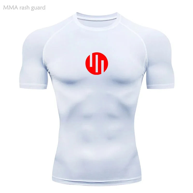 Running Men's Compression Long sleeve T-Shirt Gym Sports underwear Quick-drying Sweat-Wicking Sunscreen Second Skin Workout Men