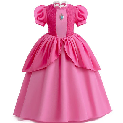 Kids Girl Princess Dress Cosplay Princess Costume Children's Birthday Carnival Dress Girls Party Dress Performance Costume