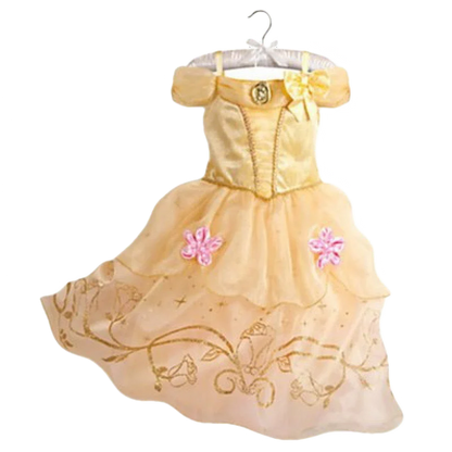 Kids Princess Cosplay Costume Girl Snow Queen Dress Halloween Carnival Clothes Cute Cosplay Evening Party Clothing for 2-10 Year