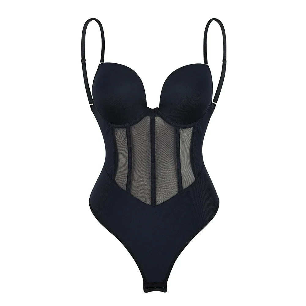Bodysuit Shapewear Bra Push Up Women Full Body Shaper Tummy Control Hip Butt Lifter Corset Slimming Waist Trainer Underwear