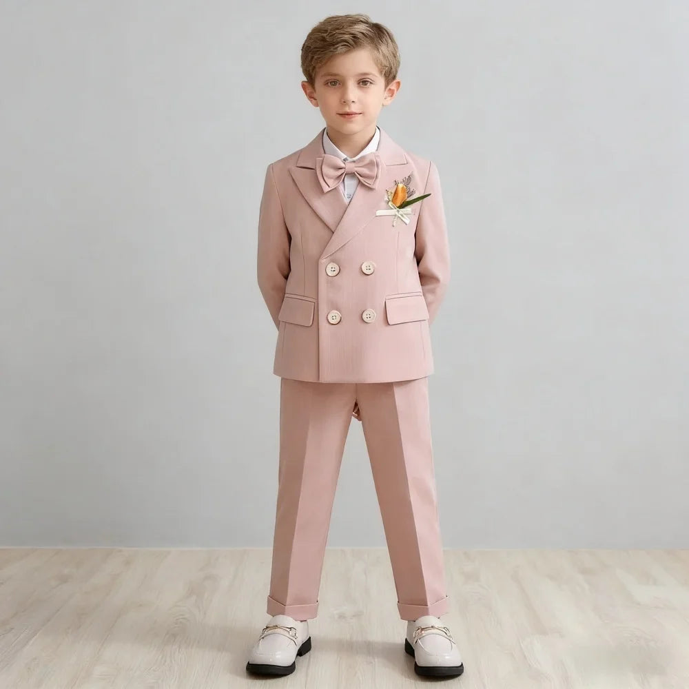 Fast Delivery Kids Stage Performance Blazer Suit, Baby Birthday Formal Ceremony & Little Boys Photography Suit