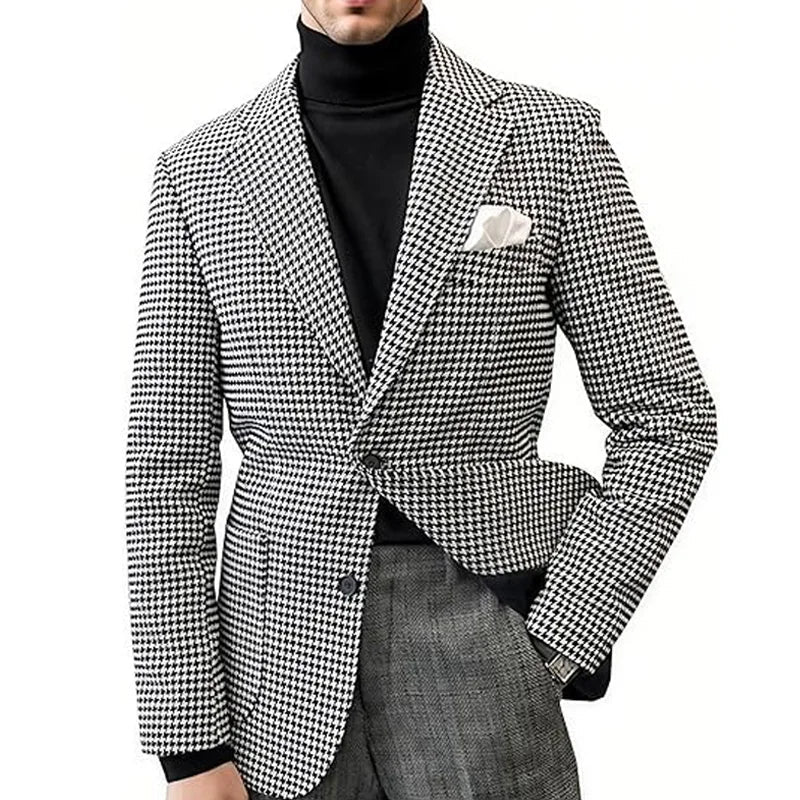 Men's Camel Velvet Blazer with Leather Patchwork Slim Fit Formal Casual Tuxedo Jacket Two-Tone Business Suit Coat