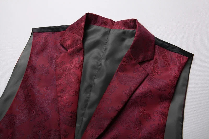 2025 New High-end Suit Collar Jacquard White Vest for Men, Black Sleeveless Waistcoat,navy Blue Billiards Uniform,magician Vests