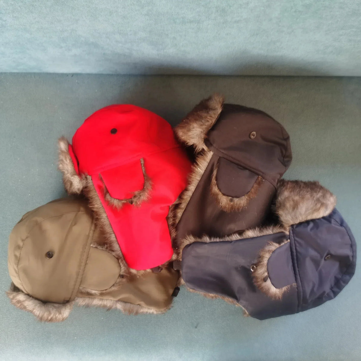 Winter Mens Ushanka Trapper Hat Russian Trooper Ear Flap Cap Earflap