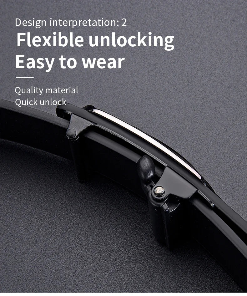 New Product Belt MEN'S High Quality Toothless Automatic Buckle Casual Men Belt MEN'S Business Fashion Belt