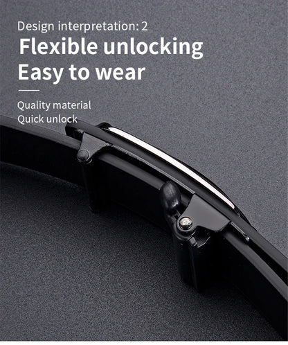 New Product Belt MEN'S High Quality Toothless Automatic Buckle Casual Men Belt MEN'S Business Fashion Belt