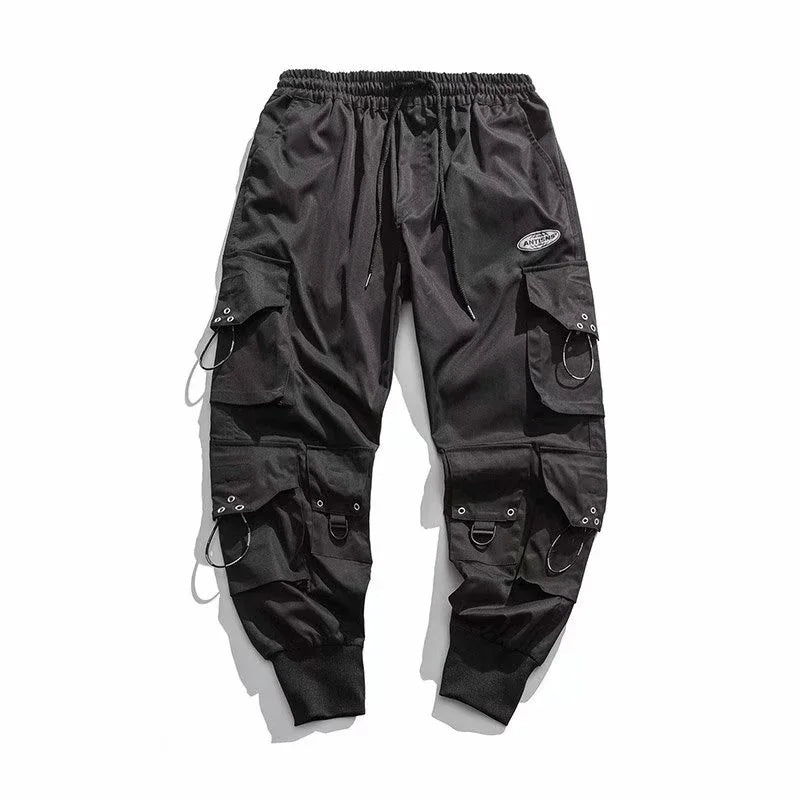 Trendy Streetwear Quick Dry Ice Silk Pants Men Classic Cargo Pants Man Summer Thin New Style Straight Leg Versatile Casual Pants