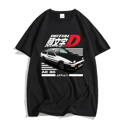 Initial D T Shirt Japanese Anime Graphic Funny Harajuku Manga T Shirt Fashion Casual Short Sleeve Plus Size T Shirt Women