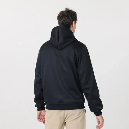 New Intelligent USB Heating Hoodie for Men Women Winter 7 Areas Coral Fleece Hooded Heated Clothes Outdoor Thermal Sportswear