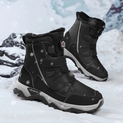 Men's Waterproof Snow Boots Midsole Warm Winter Outdoor Shoes With Slip Resistant Abrasion Resistant Outdoor Boots Men