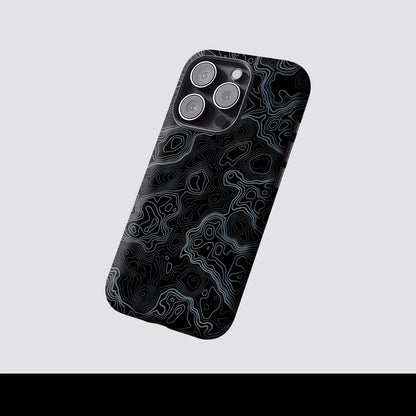 Topographic Contour Map for Magnetic Phone Case for IPhone 17 16 15 14 13 Pro Max Plus Single Double-layer Tough Case