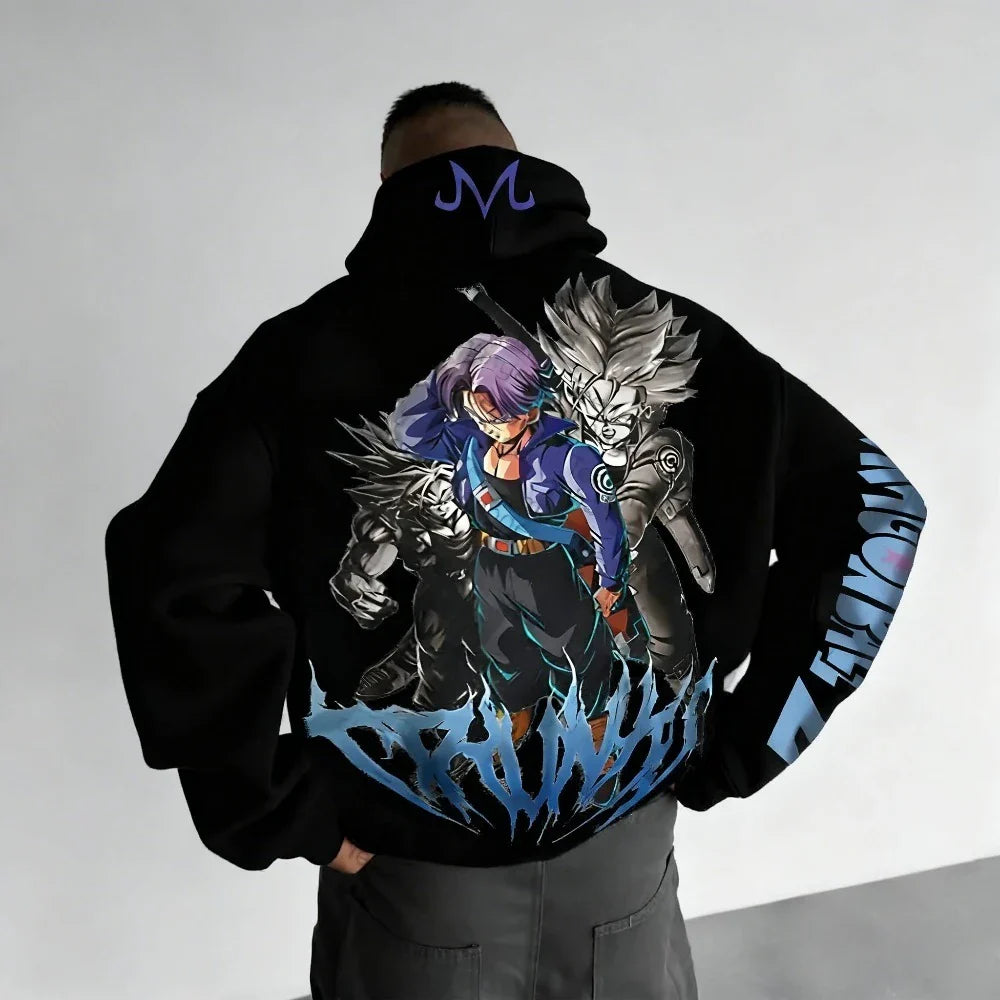 DRAGON BALL Men's Hoodie Sweatshirt Trunks Anime Spring Autumn and Winter Boys Cotton New Long-sleeved Parent-child Outfit