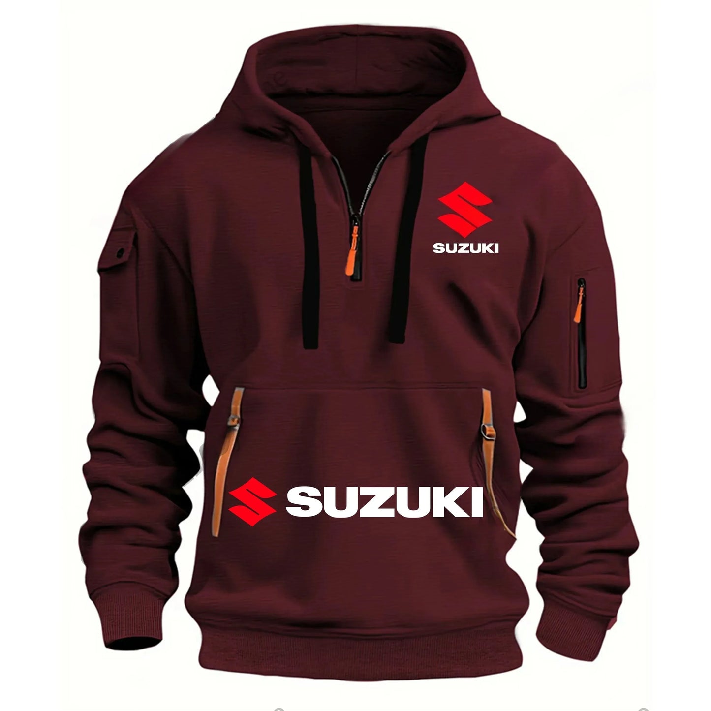 New Men's Hooded Sweatshirt, Outdoor Sports Sweatshirt, Autumn and Winter Casual Motorcycle Enthusiast Sweatshirt