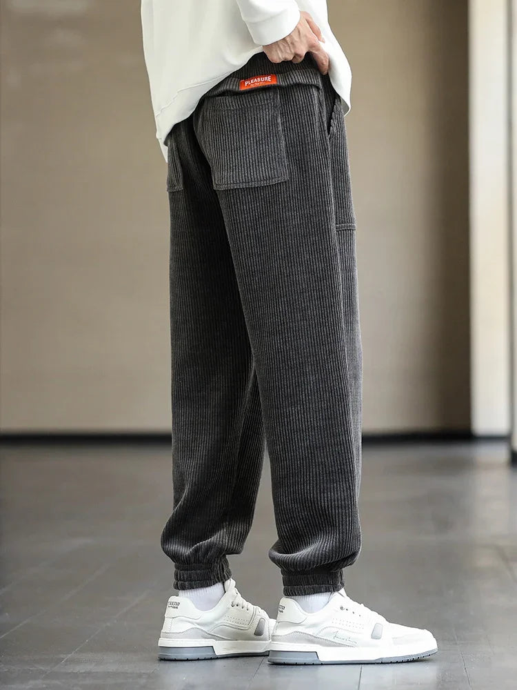Pants Men Loose Fit Baggy Sweatpants Casual Fashion Streetwear Trend Autumn Winter Harem Joggers Trouser Male Plus SIze