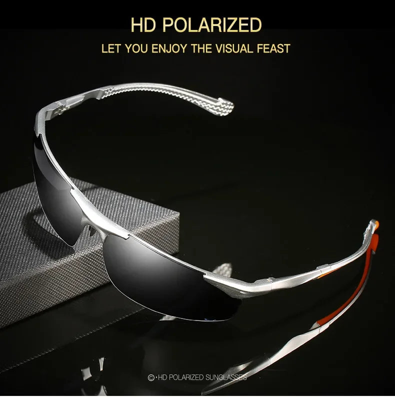 Retro Aluminum Magnesium Polarized Sunglasses Men New Sport Driving Sun Glasses Male Eyewear Accessories For Men