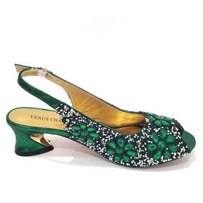 Summer Sandals for Party and Weddings Peep-Toe Bridal Shoes Women 2023 Comfortable Shoes and Bag Set for Lady